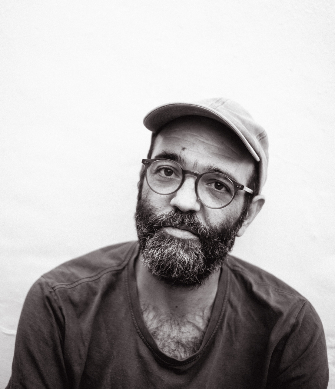 Black and white portrait of Norberto Lobo.