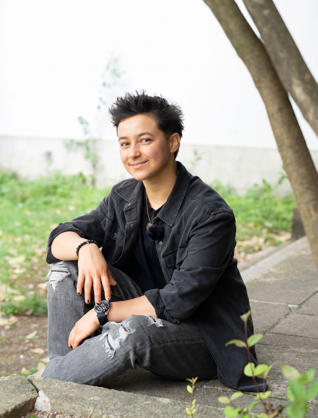 Colour portrait of Gabriel Guimarães.